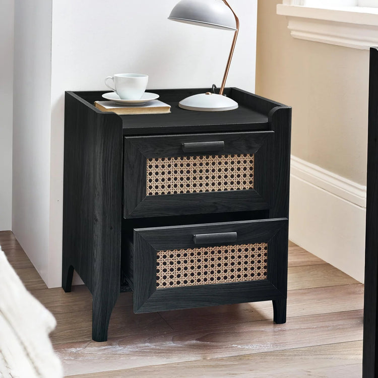 Julian Bowen Sydney 2 Drawer Bedside Table-Better Bed Company