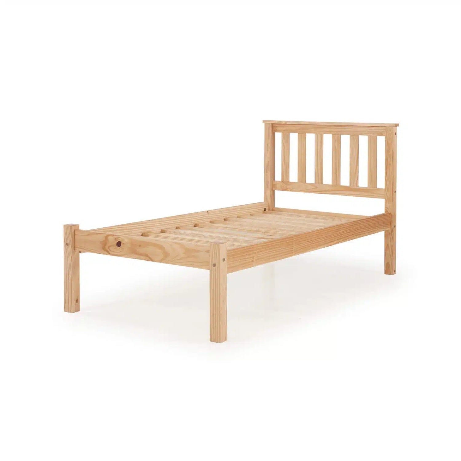 Heartlands Manila Pine Bed Frame-Brown Single LFE-Better Bed Comapny