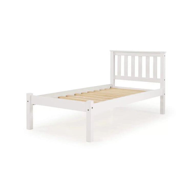 Heartlands Manila Pine Bed Frame-White Single LFE-Better Bed Comapny