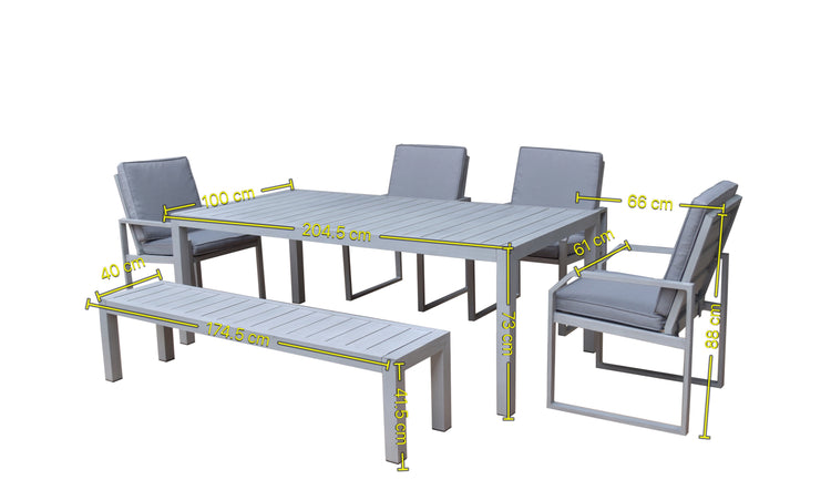 Signature weave ALARNA Dining Set Dimensions-Better Bed Company