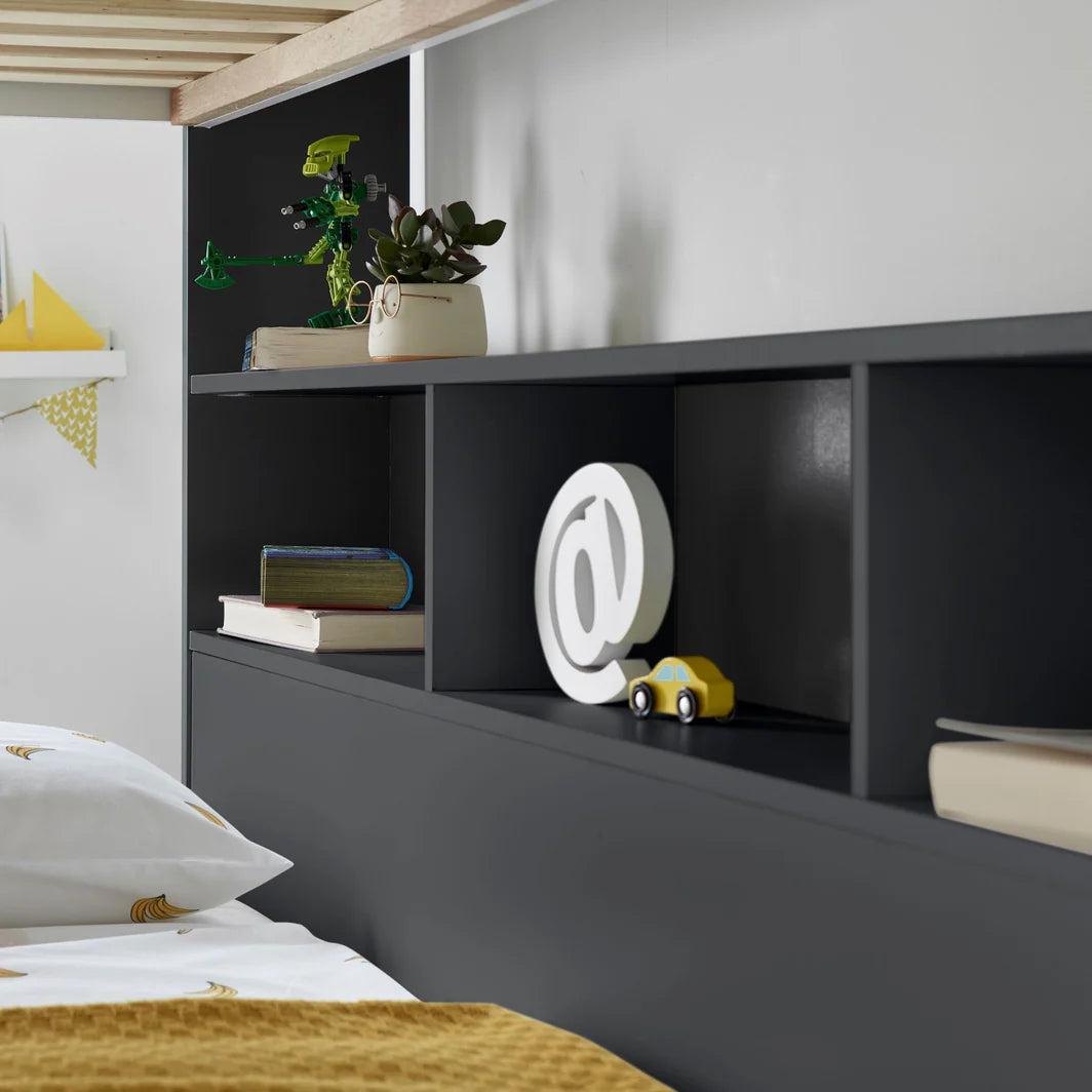 Bedmaster Oliver Triple Sleeper Bunk Bed Grey-Better Bed Company