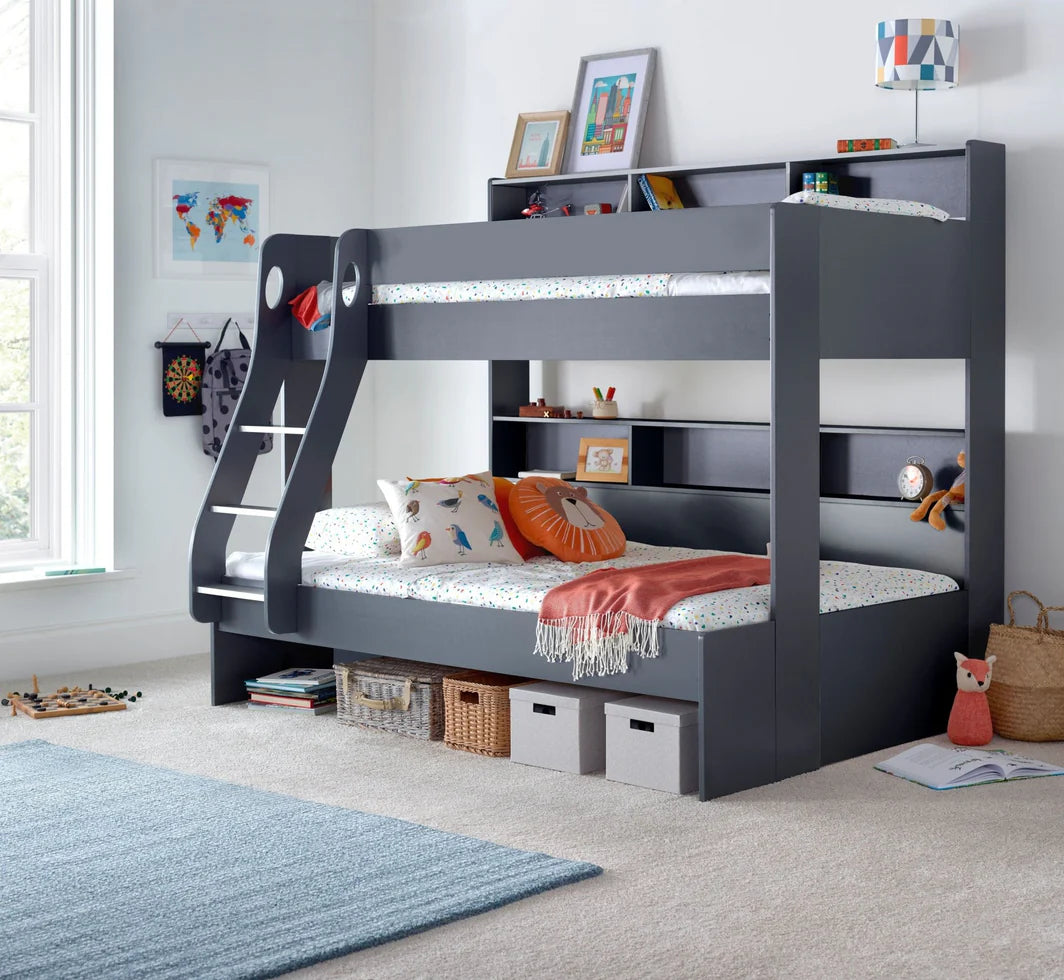 Bedmaster Oliver Triple Sleeper Bunk Bed Grey-Better Bed Company