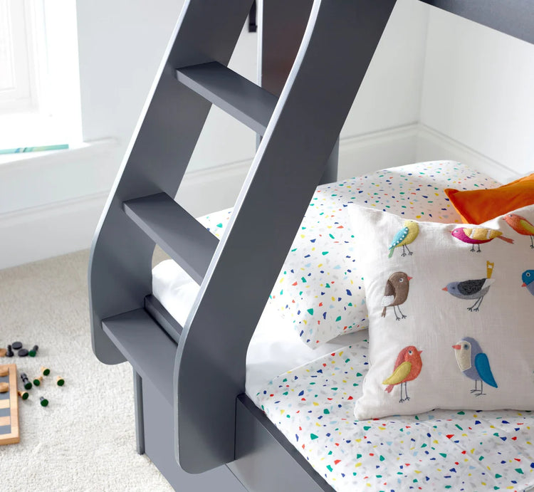 Bedmaster Oliver Triple Sleeper Bunk Bed Grey-Better Bed Company