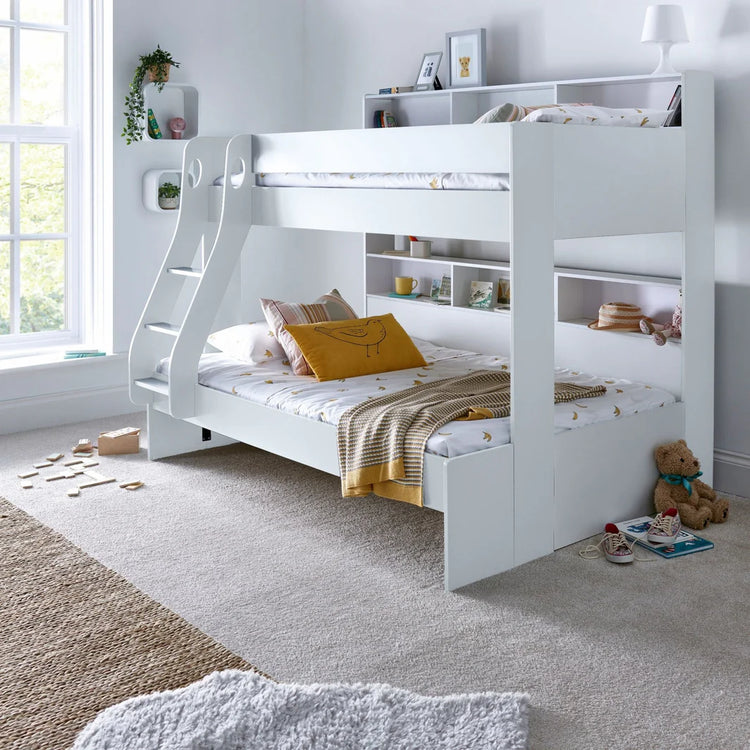 Bedmaster Oliver Triple Sleeper Bunk Bed White-Better Bed Company