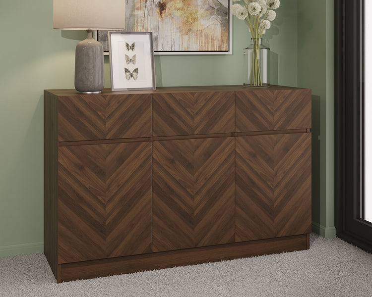 GFW Catania Large Sideboard Walnut-Better Bed Company