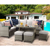 Signature Weave Edwina Corner Dining Sofa Set-Better Bed Company