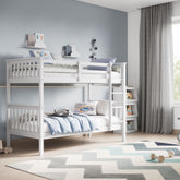 Kids Bunk Beds Zoe Wooden White & Grey Bunk-Better BEd Company