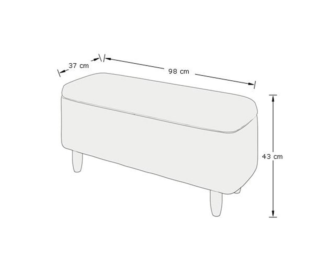 GFW Florence Boucle Ottoman Dimensions-Better Bed  Company