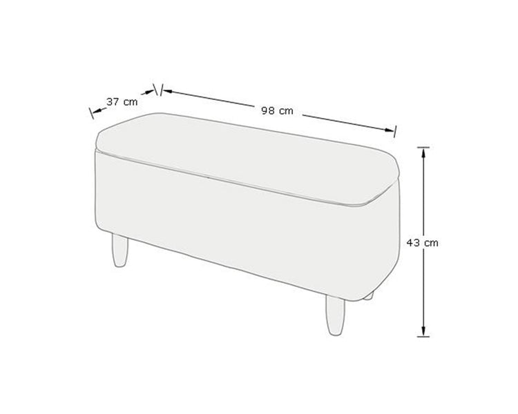 GFW Florence Boucle Ottoman Dimensions-Better Bed  Company