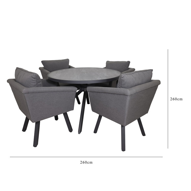 Signature Weave Luna Table And 4 Chairs Set-Better Bed Company