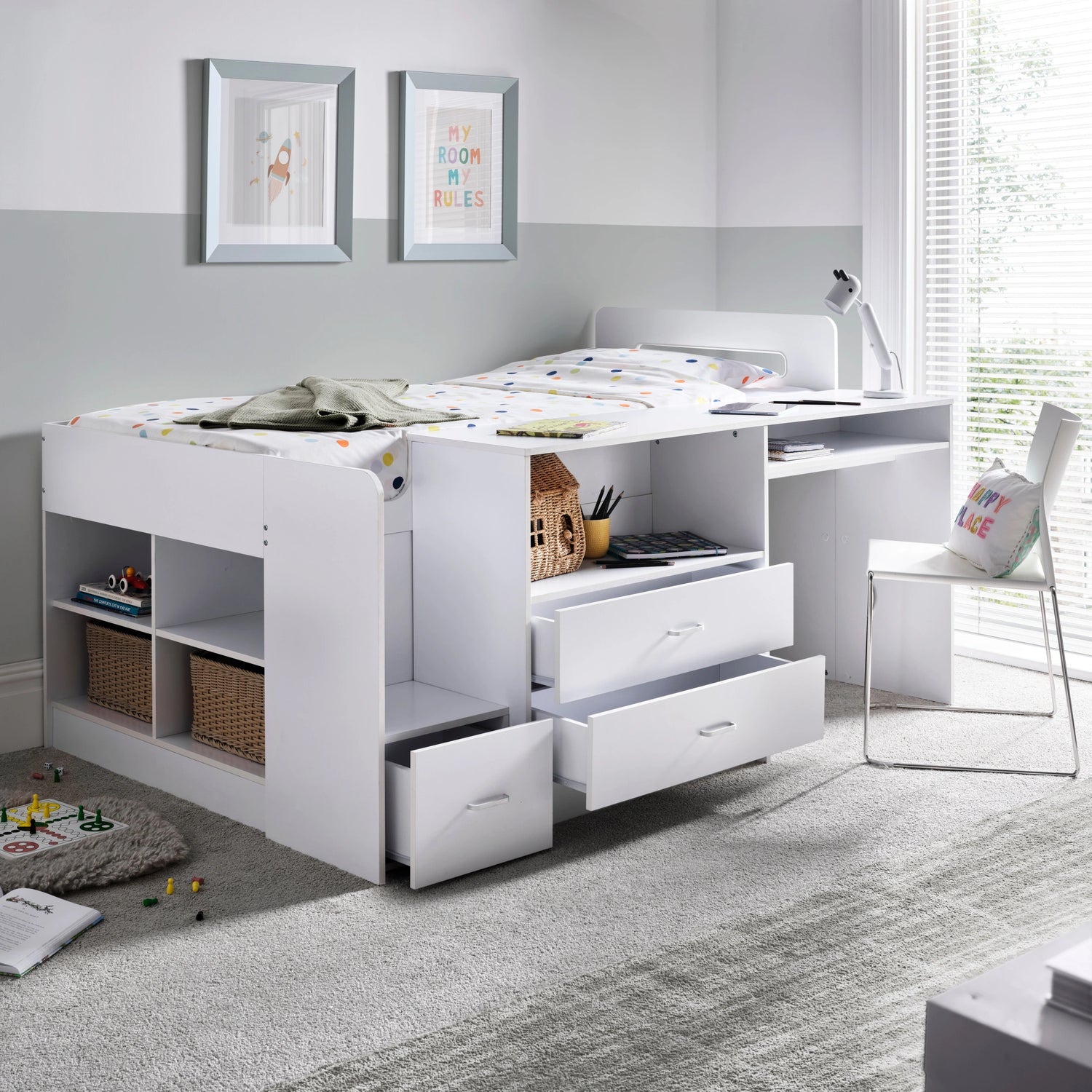 Bedmaster Millie Storage Mid Sleeper-Better Bed Company