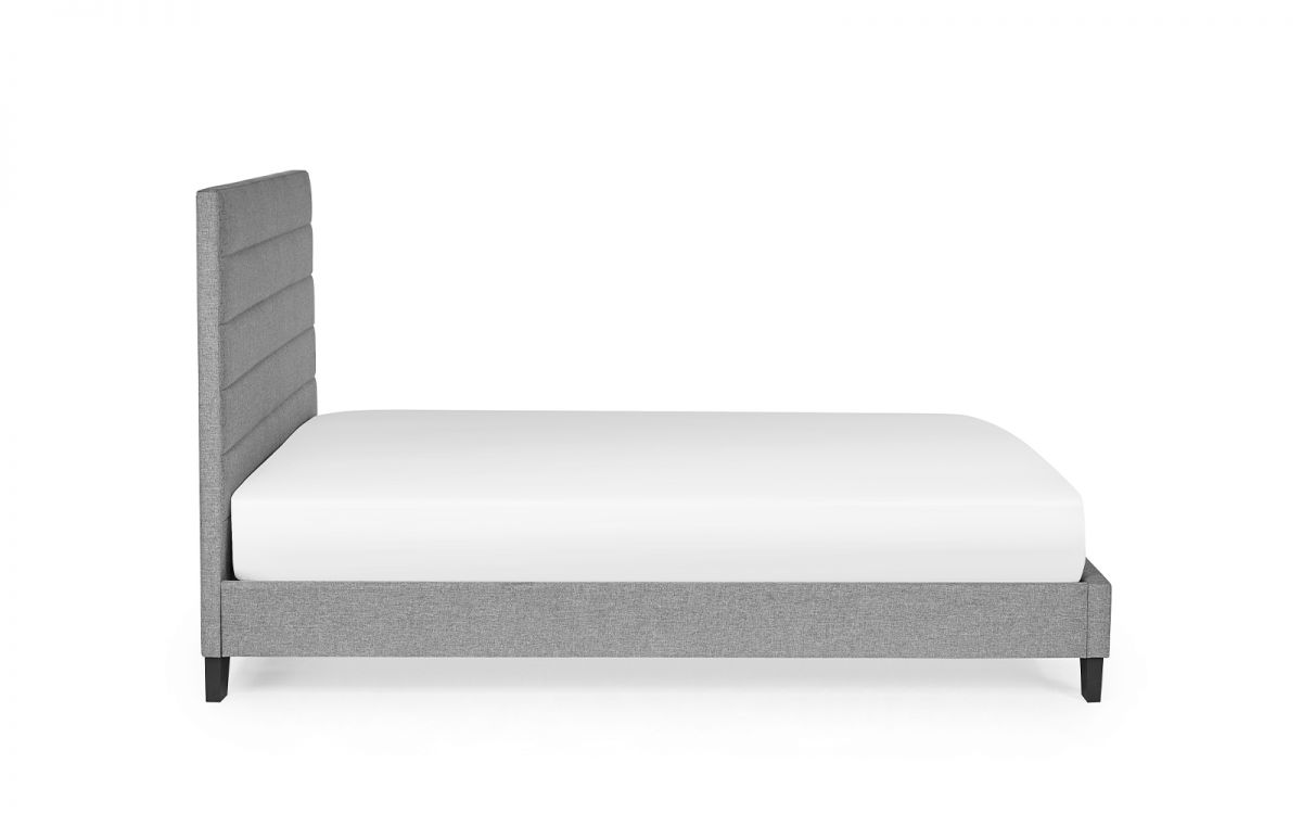 Julian Bowen Merida Bed Frame White Background From Side-Better Bed Company