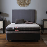 Myer Adams Latex 2000 Encapsulated Divan Bed-Steel Plush Velvet-Better Bed Company