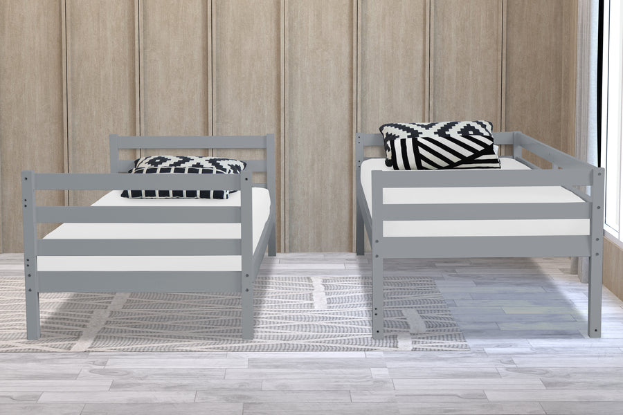Flintshire Furniture Bailey Bunk Bed-Grey-Better Bed Company