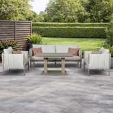 Signature Weave Pumpkin 4 seat sofa set with Gas Lift Table-Better Bed Company