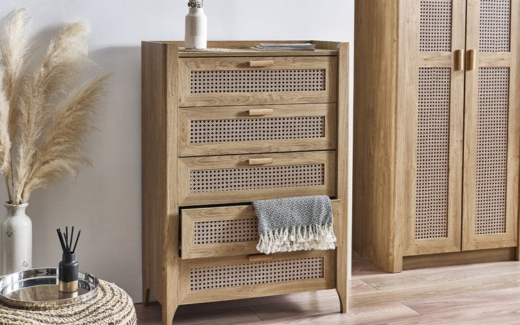 Julian Bowen Sydney 5 Drawer Chest-Better Bed Company