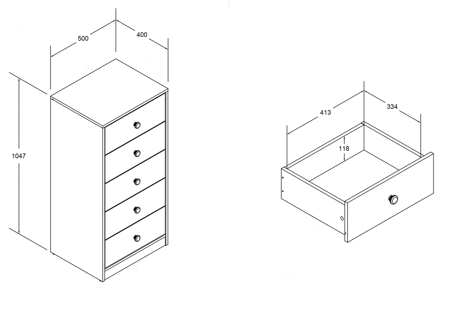 Kids Bunk Beds Clara Wooden High Sleeper Storage Bed Storage Drawer Dimensions-Better Bed Company