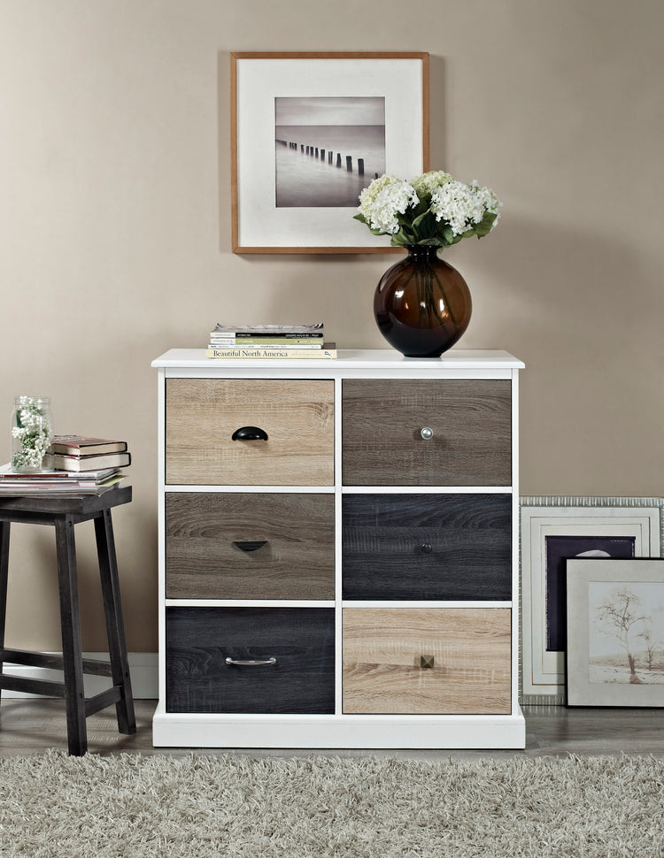 Dorel Home Mercer 6 Door Storage Cabinet