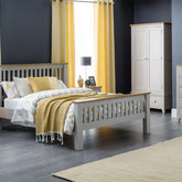 Julian Bowen Richmond Grey And Oak Bed Frame
