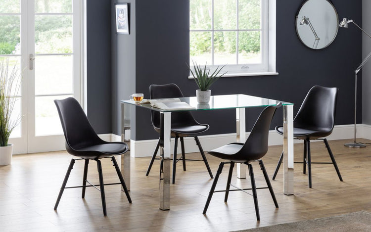 Julian Bowen Kari Dining Chair in Black