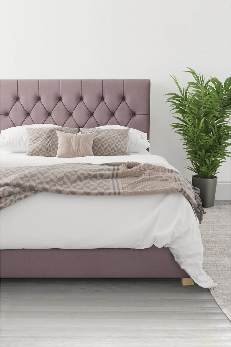Aspire Olivier Blush Ottoman Bed
