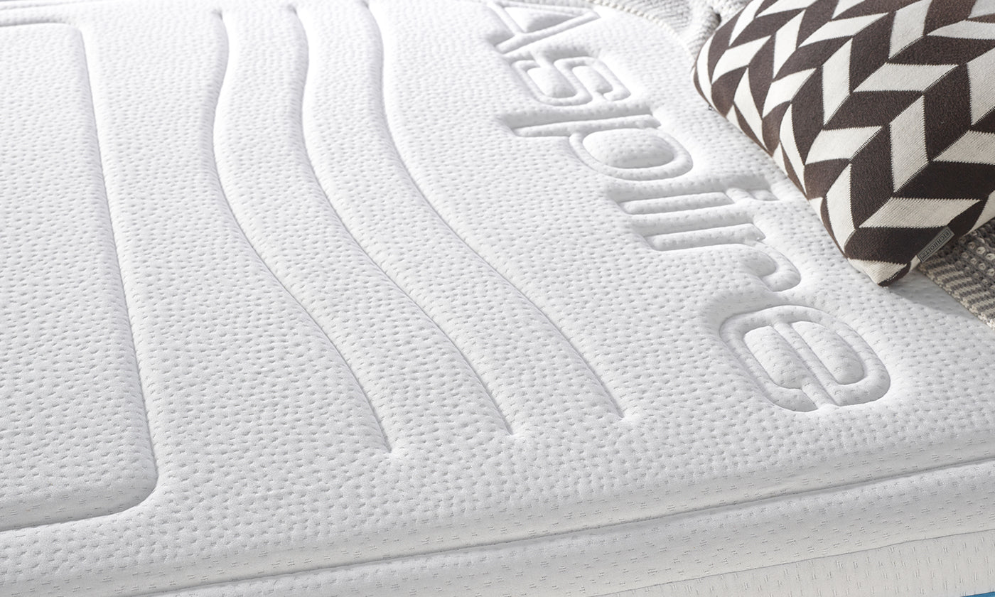 Aspire Signature Bamboo Memory Pocket Detail Of Design On Upholstery-Better Bed Company 