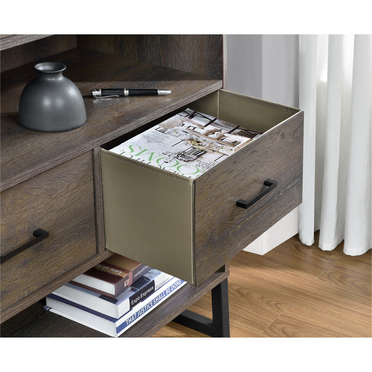 Dorel Home Candon Short Bookcase Inside Drawer-Better Bed Company 