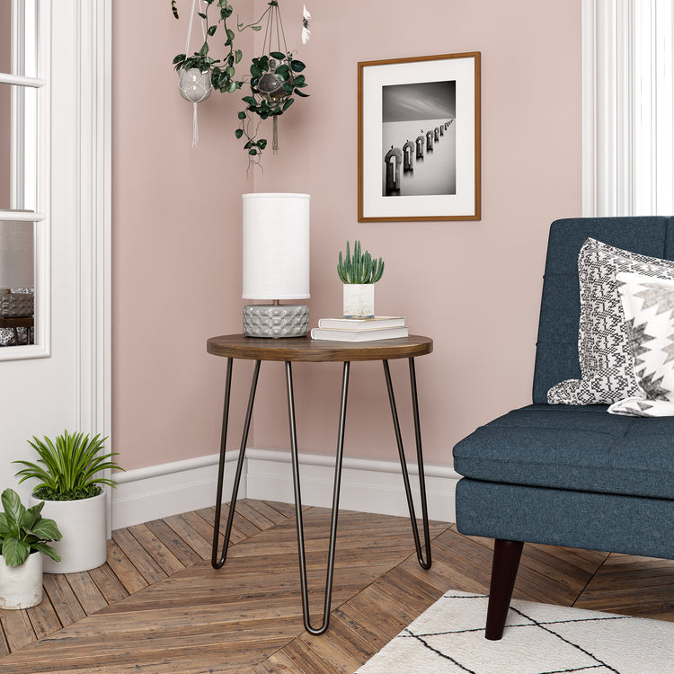 Dorel Home Owen Round End Table