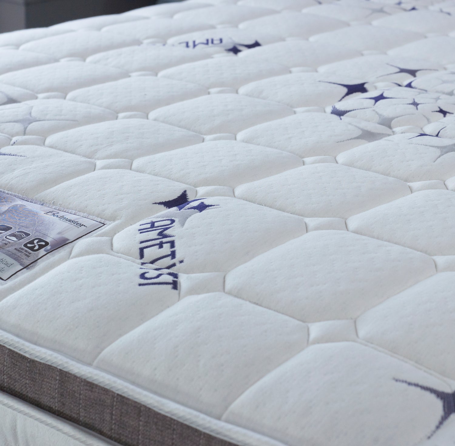 Bedmaster Ametist Mattress Cover Close Up-Better Bed Company 