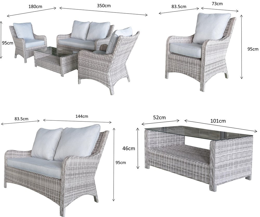 Signature Weave Alexandra 2 Seater Sofa Set