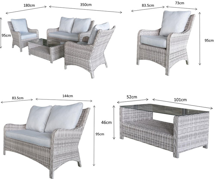 Signature Weave Alexandra 2 Seater Sofa Set