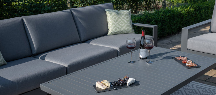 Maze Amalfi 3 Seat Sofa Set With Rising Table