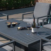 Maze Amalfi 6 Seat Rectangular Dining Set With Rising Table