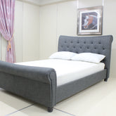 Artisan Bed Company Grey Standard Fabric Bed