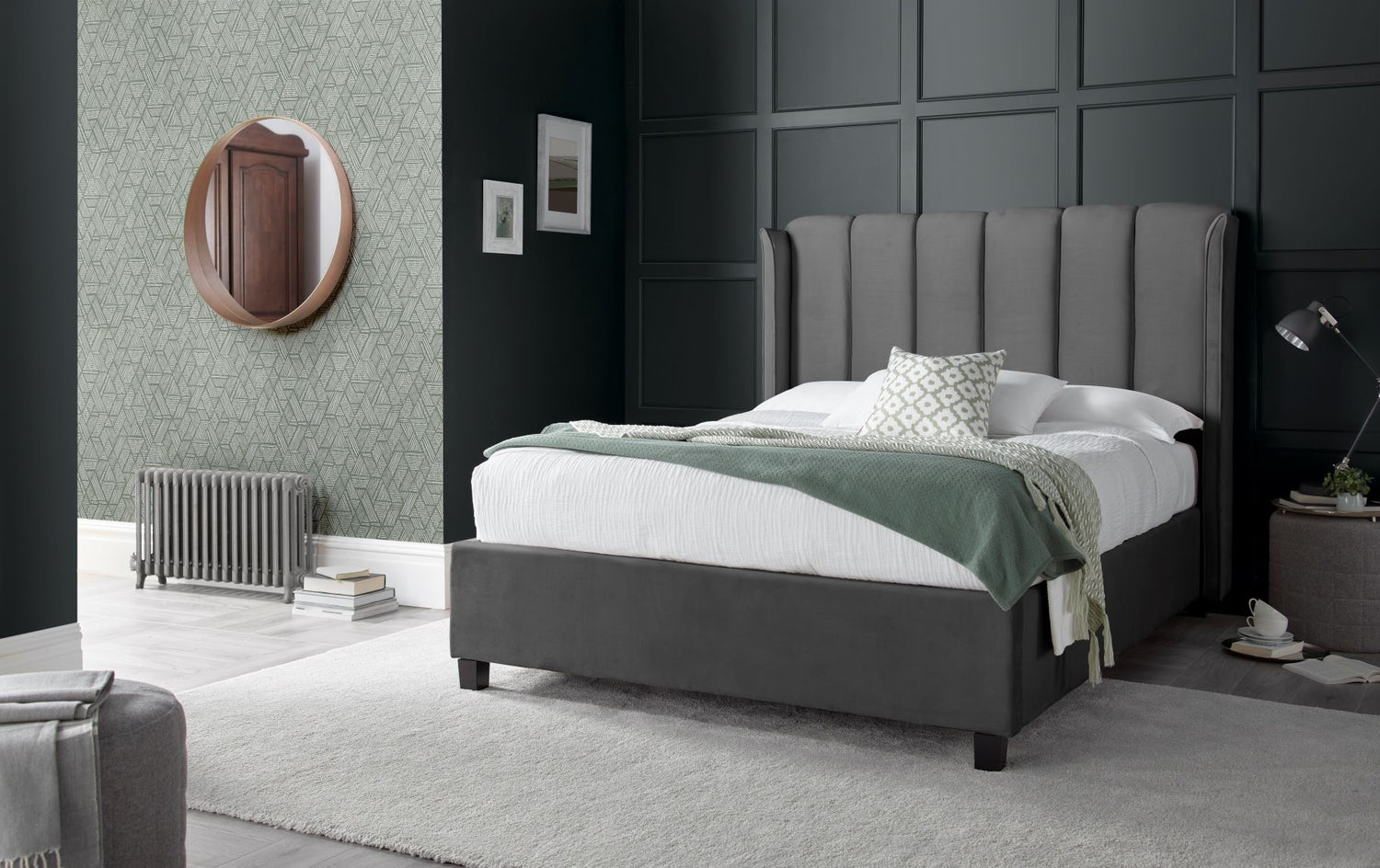 Bedmaster Aurora Velvet Ottoman Storage Bed-Better Bed Company