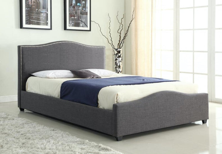 Heartlands Furniture Elle Grey Ottoman Bed-Better Bed Company 