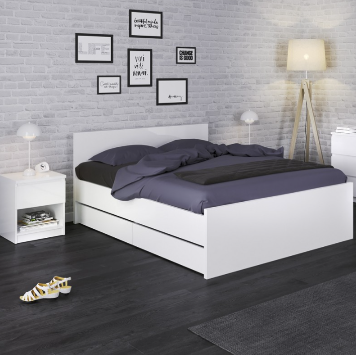 Furniture To Go Naia Bedside 1 Drawer 1 Shelf With Bedroom Set-Better Bed Company 