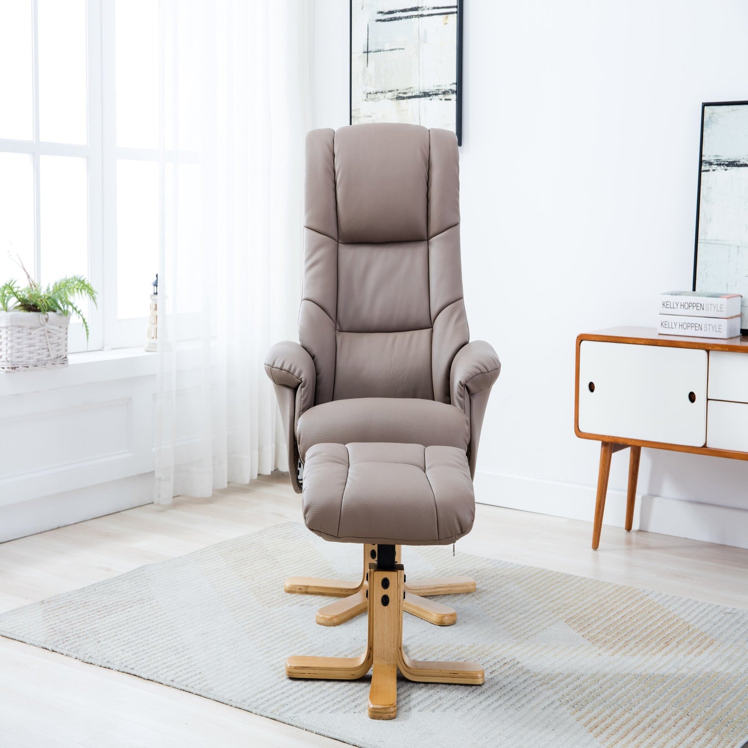GFA Florence Recliner And Foot Stool