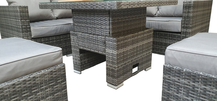 Signature Weave Georgia Corner Dining Set With Lift Table