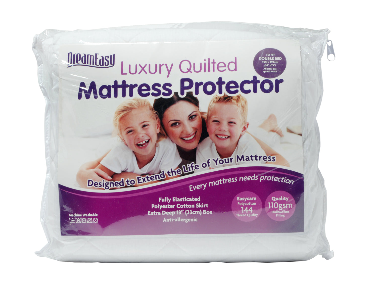 Dream Easy Quilted Polycotton Mattress Protector