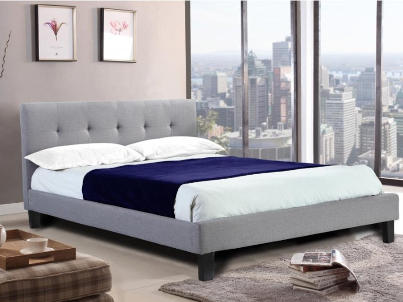Heartlands Furniture Hollywell Grey Bed Frame-Better Bed Company 
