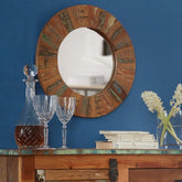 Indian Hub Coastal Large Mirror Frame-Better Bed Company 
