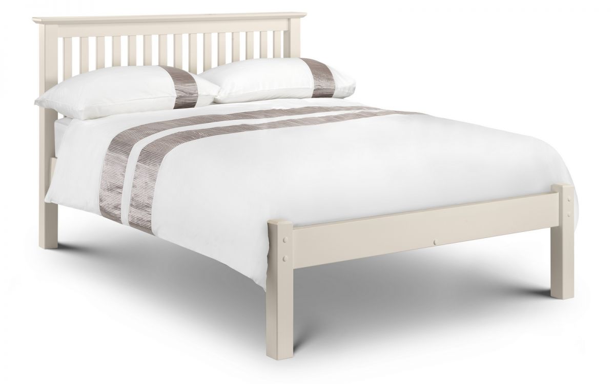 Julian Bowen Barcelona Low Foot End Bed Frame White With No Background-Better Bed Company
