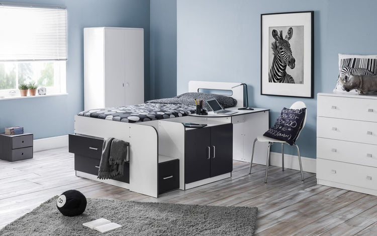 Julian Bowen Cookie Cabin Bed Black-Better Bed Company