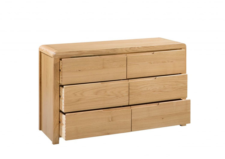 Julian Bowen Curve 6 Draw Wide Chest Of Draws