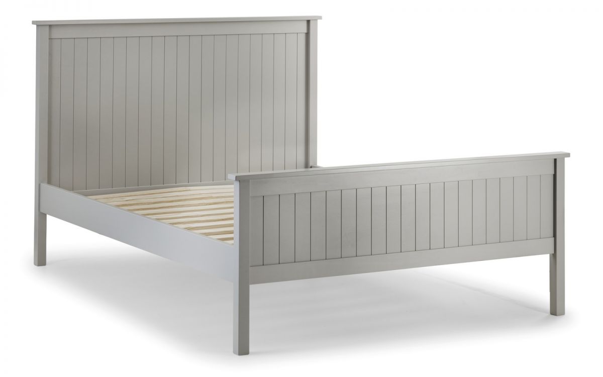 Julian Bowen Maine Grey Bed Frame Slats On Show-Better Bed Company