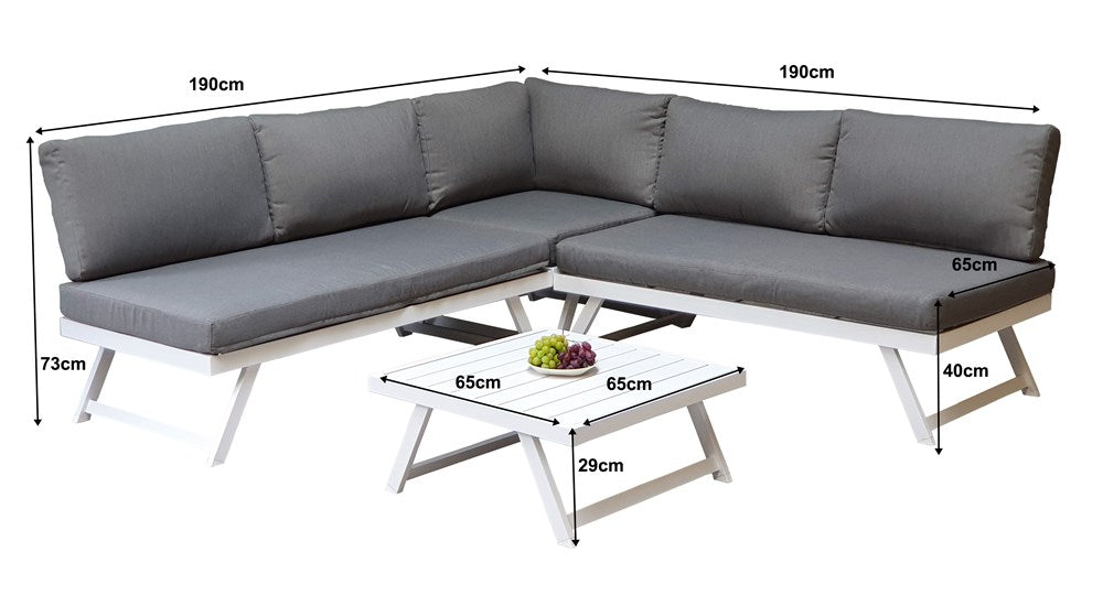 Signature Weave Kimmie Corner with adjustable Head Rest Dimensions-Better Bed Company 