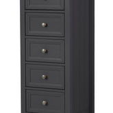 Julian Bowen Maine 5 Drawer Tall Chest Anthracite