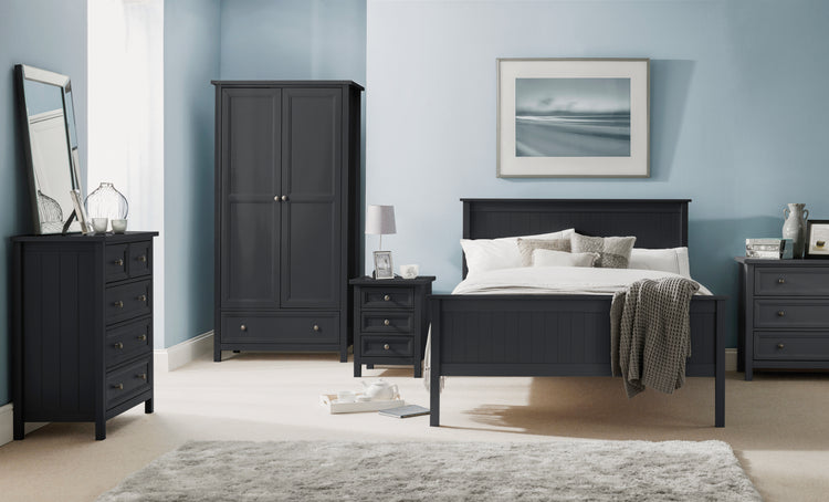 Julian Bowen Maine 3 + 2 Drawer Chest Anthracite