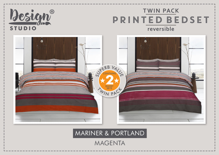Design Studio Twin Pack Mariner/Portland Duvet Set